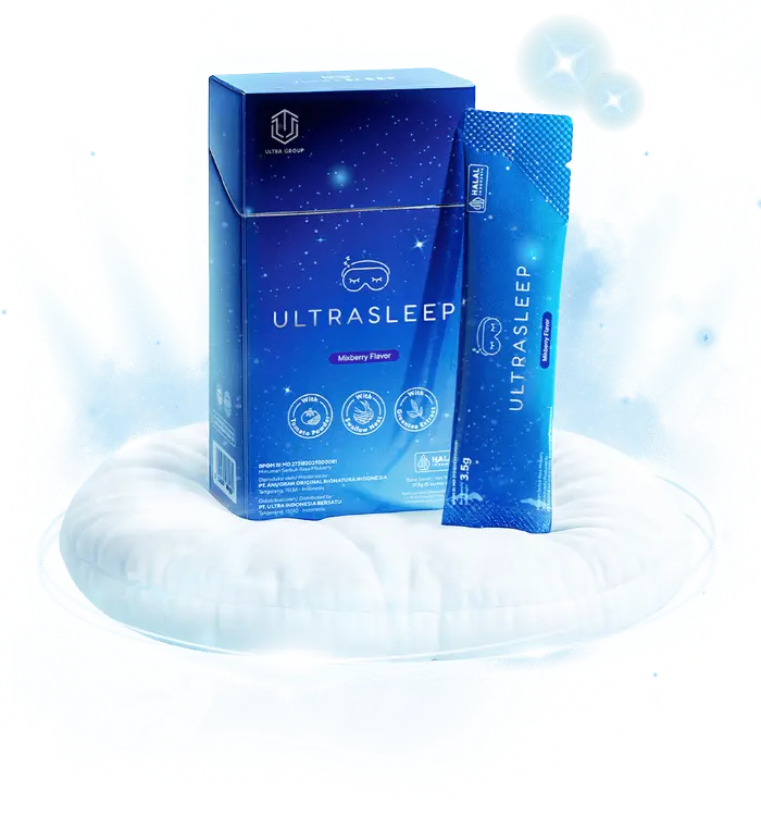 Ultrasleep - suplemen tidur nyenyak alami, non-habit forming, BPOM & Halal Indonesia